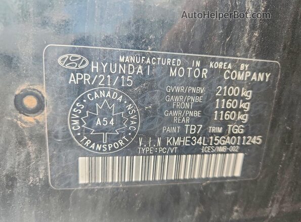 KMHE34L15GA011245 2016 HYUNDAI SONATA Black Widok komory silnika