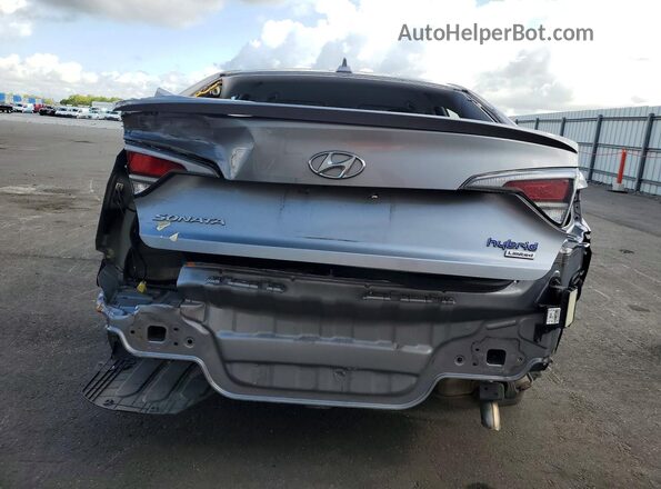 KMHE34L15GA027722 2016 HYUNDAI SONATA Silver Vista trasera
