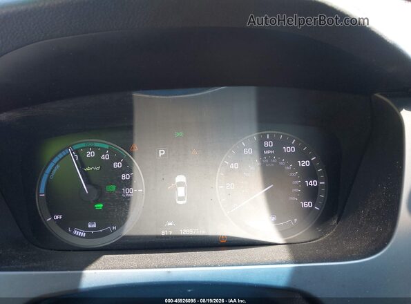 KMHE34L15GA029857 2016 HYUNDAI SONATA HYBRID White Вид задніх сидінь