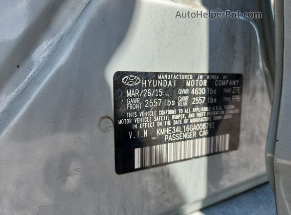 KMHE34L16GA008791 2016 HYUNDAI SONATA Green ძრავის განყოფილების ხედი