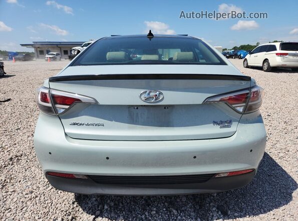 KMHE34L16GA008791 2016 HYUNDAI SONATA Green უკანა ხედი
