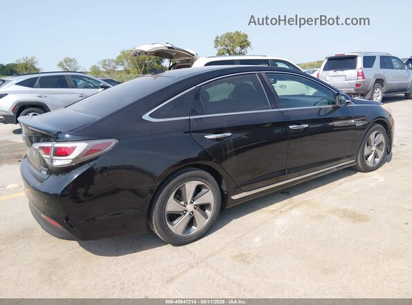 KMHE34L18GA012728 2016 HYUNDAI SONATA HYBRID Black Задня права чверть