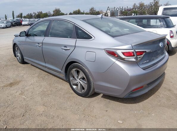 KMHE34L18GA012860 2016 HYUNDAI SONATA HYBRID Gray Задня ліва чверть