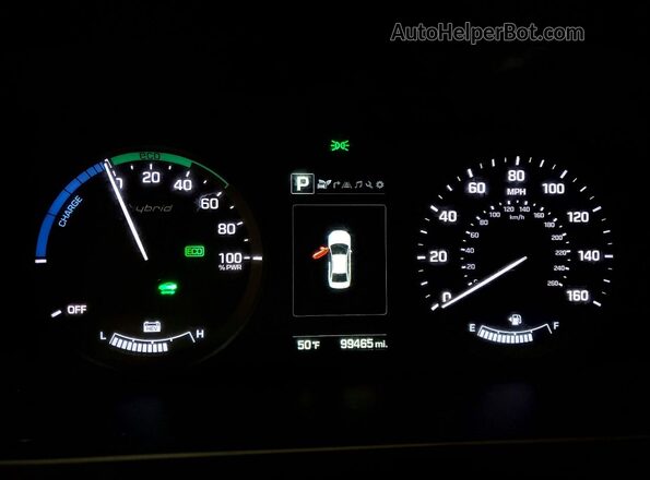 KMHE34L18GA024605 2016 HYUNDAI SONATA Silver Widok zestawu wskaźników
