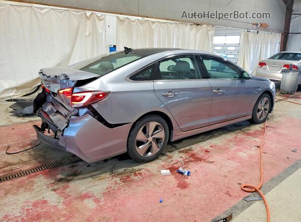 KMHE34L18GA024605 2016 HYUNDAI SONATA Silver Tył prawy