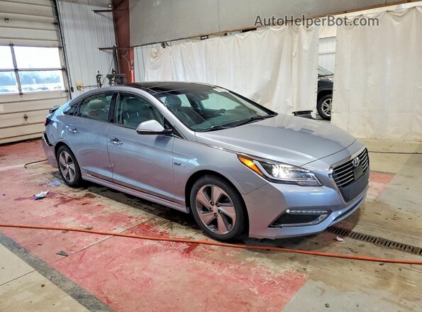 KMHE34L18GA024605 2016 HYUNDAI SONATA Silver Przód prawy