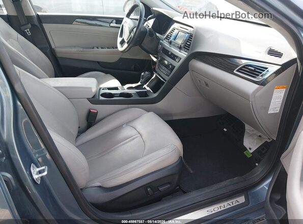 KMHE34L19GA031336 2016 HYUNDAI SONATA HYBRID Blue Սալոնի դիմացի տեսք