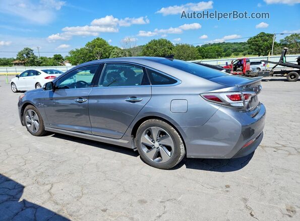 KMHE34L19HA059459 2017 HYUNDAI SONATA Blue Tył lewy