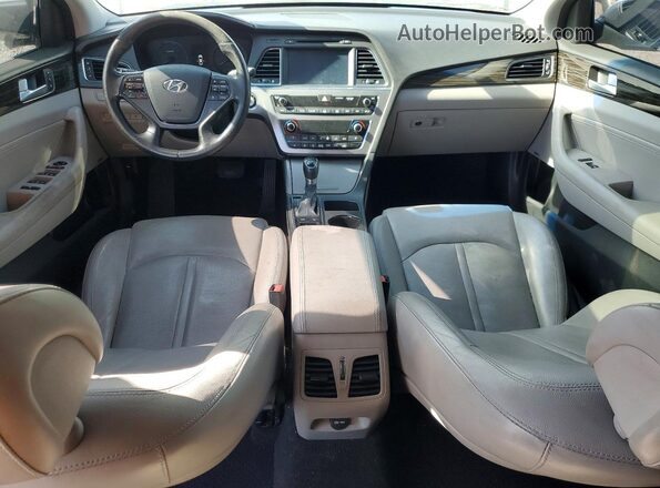 KMHE34L1XGA009734 2016 HYUNDAI SONATA White წინა პანელის ხედი