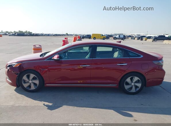 KMHE34L1XGA016764 2016 HYUNDAI SONATA HYBRID Красный Панорамный вид салона 360°