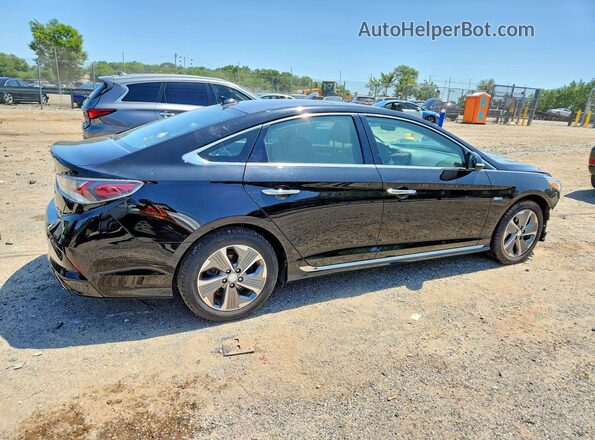 KMHE34L30KA088048 2019 HYUNDAI SONATA Black უკანა მარჯვენა
