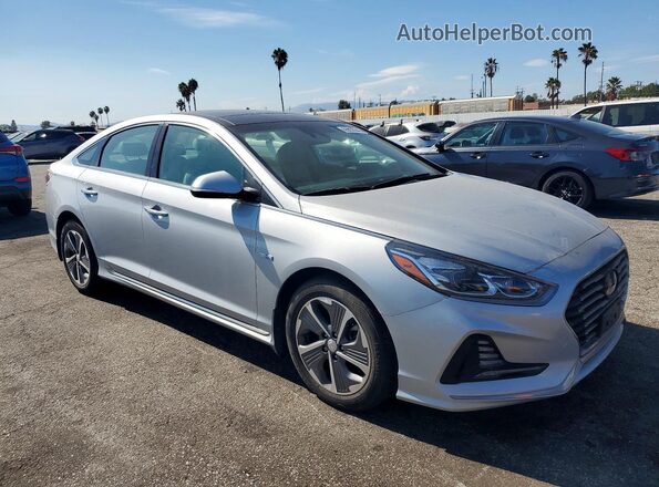 KMHE34L32KA088780 2019 HYUNDAI SONATA Silver Delantero derecho