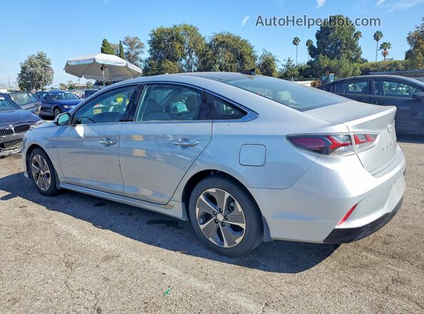 KMHE34L32KA088780 2019 HYUNDAI SONATA Silver Trasero izquierdo