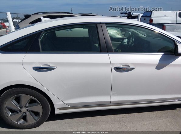 KMHE34L33HA071396 2017 HYUNDAI SONATA HYBRID White 360 interior view