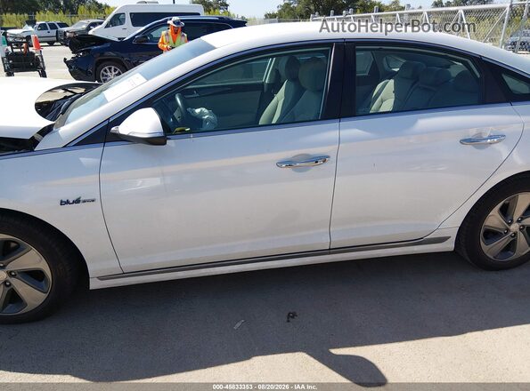 KMHE34L33HA071396 2017 HYUNDAI SONATA HYBRID White 