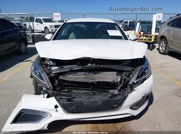 KMHE34L33HA071396 2017 HYUNDAI SONATA HYBRID White Rear interior view