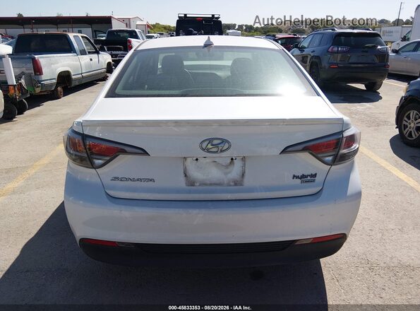 KMHE34L33HA071396 2017 HYUNDAI SONATA HYBRID White 