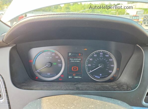 KMHE34L34HA071410 2017 HYUNDAI SONATA Silver Սարքավորումների վահանակի տեսք