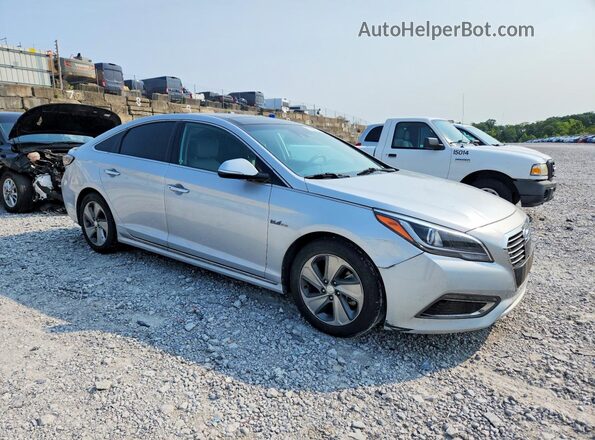 KMHE34L34HA071410 2017 HYUNDAI SONATA Silver Առջևի աջ