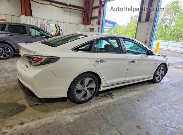KMHE34L35HA077104 2017 HYUNDAI SONATA White Задня права чверть