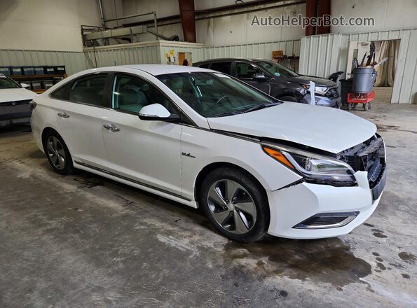 KMHE34L35HA077104 2017 HYUNDAI SONATA White Передня права чверть