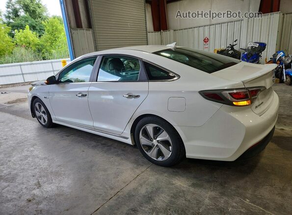 KMHE34L35HA077104 2017 HYUNDAI SONATA White Задня ліва чверть