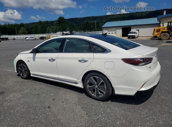 KMHE34L35KA087901 2019 HYUNDAI SONATA Белый Задняя левая четверть