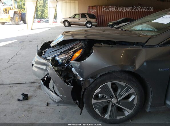 KMHE34L38JA086627 2018 HYUNDAI SONATA HYBRID Серый Вид спереди
