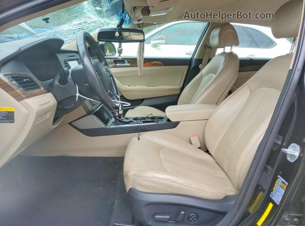 KMHE34L3XHA067748 2017 HYUNDAI SONATA Black Vista interior delantera