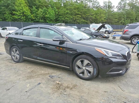 KMHE34L3XHA067748 2017 HYUNDAI SONATA Black Delantero derecho