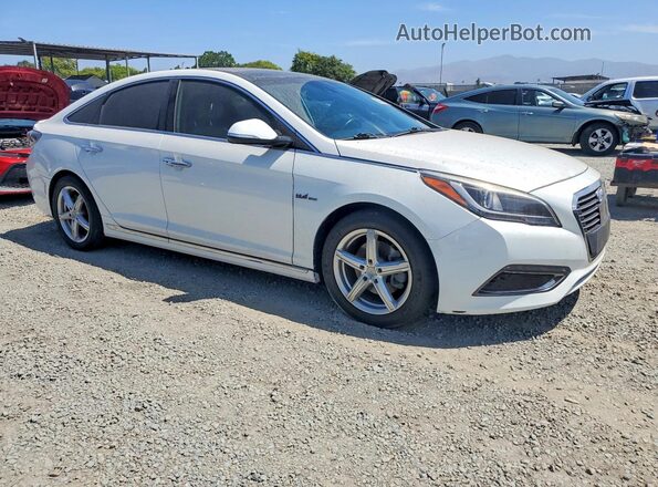 KMHE34L3XHA077244 2017 HYUNDAI SONATA White წინა მარჯვენა