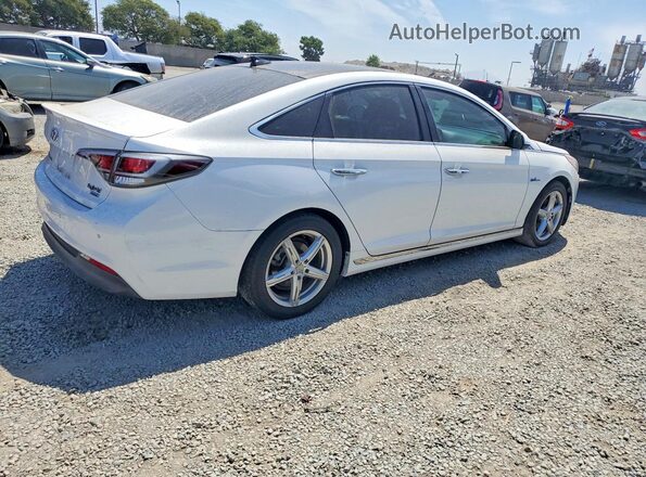 KMHE34L3XHA077244 2017 HYUNDAI SONATA White უკანა მარჯვენა
