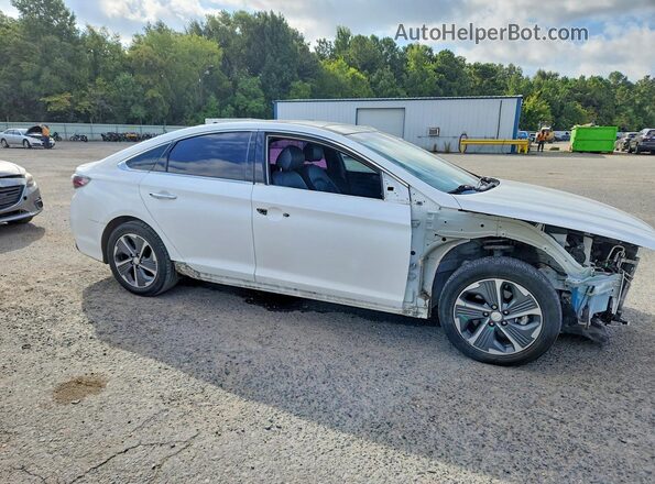 KMHE34L3XKA093774 2019 HYUNDAI SONATA White Передня права чверть