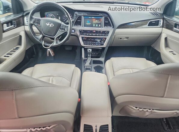 KMHE54L28GA026356 2016 HYUNDAI SONATA Silver Vista del salpicadero