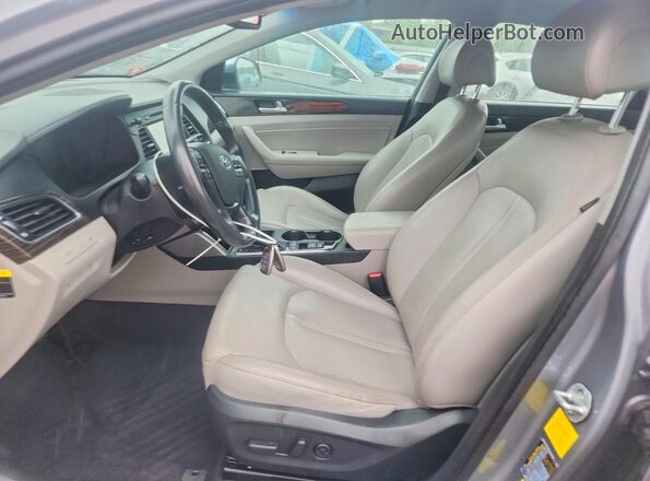 KMHE54L28GA026356 2016 HYUNDAI SONATA Silver Vista interior delantera