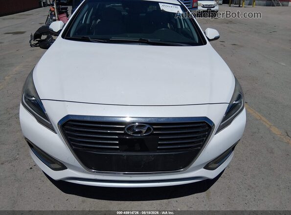 KMHE54L2XHA071588 2017 HYUNDAI SONATA PLUG-IN HYBRID White წინა ხედი