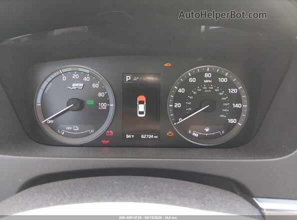 KMHE54L2XHA071588 2017 HYUNDAI SONATA PLUG-IN HYBRID White უკანა სავარძლების ხედი