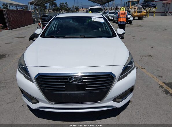 KMHE54L2XHA071588 2017 HYUNDAI SONATA PLUG-IN HYBRID White ხელსაწყოთა პანელის ხედი