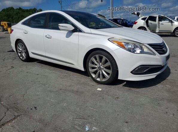 KMHFH4JG2HA586613 2017 HYUNDAI AZERA Белый Передняя правая четверть