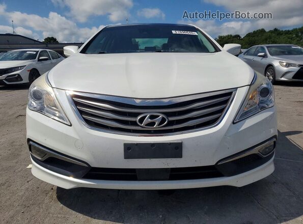 KMHFH4JG2HA586613 2017 HYUNDAI AZERA Белый Вид спереди