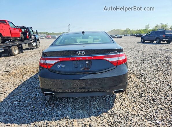 KMHFH4JG7GA569191 2016 HYUNDAI AZERA Black Հետևի տեսք