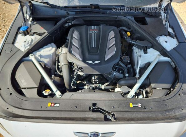 KMHG34JA0JU042128 2018 GENESIS G90 Белый Вид задней части салона
