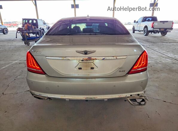 KMHG34JA6JU044868 2018 GENESIS G90 Silver უკანა ხედი