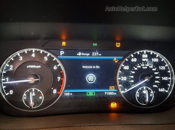 KMHG34JA6JU044868 2018 GENESIS G90 Silver ხელსაწყოთა პანელის ხედი
