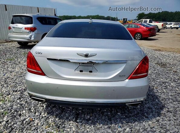 KMHG34JAXKU050285 2019 GENESIS G90 Серый Вид сзади