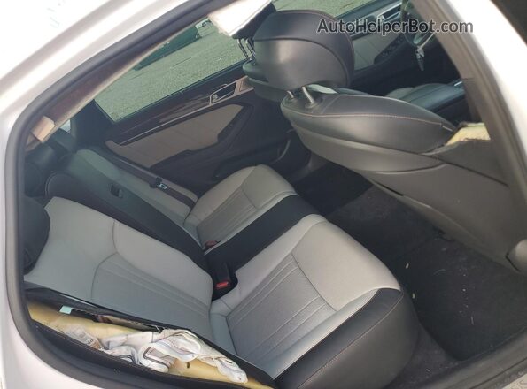 KMHGN4JB0JU242848 2018 GENESIS G80 White Rear seats view