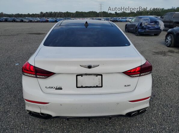 KMHGN4JB0JU242848 2018 GENESIS G80 White Rear view