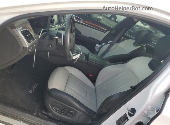 KMHGN4JB0JU242848 2018 GENESIS G80 White Front interior view