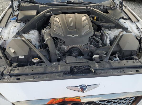 KMHGN4JB0JU242848 2018 GENESIS G80 White Rear interior view