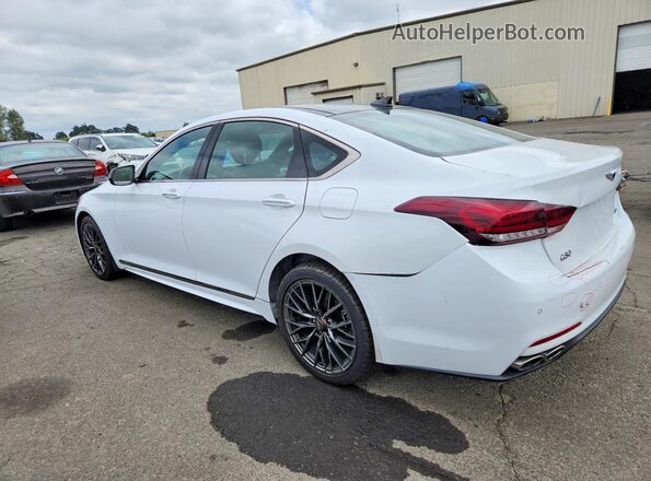 KMHGN4JB1JU222835 2018 GENESIS G80 White Trasero izquierdo